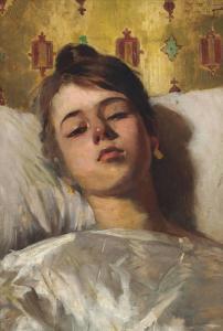 DEL MONACO Crisanto 1870-1916,The sleeping model,Christie's GB 2014-01-29