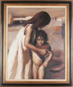 DEL MORAL HILDAGO Manuel 1930,MOTHER & CHILD,Clark Cierlak Fine Arts US 2014-03-08