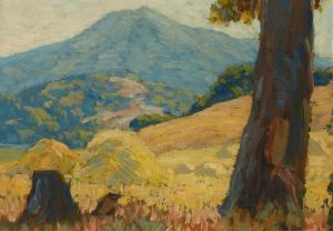 DEL MUE Maurice Auguste 1875-1955,Mt. Tamalpais from Greenbrae, Marin C,1918,John Moran Auctioneers 2023-11-14