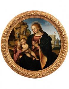 DEL PACCHIA Girolamo 1477-1533,MADONNA MIT KIND UND HEILIGEN JOHANNES SOWIE HEILI,Hampel 2014-09-25