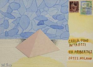 DEL PEZZO Lucio 1933-2020,Cartoline agli amici (Carla, Pino Introzzi),2007,Meeting Art IT 2024-04-23