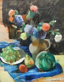 del PILAR Servando 1903-1990,Fruit and flowers still life,Golding Young & Mawer GB 2017-11-22