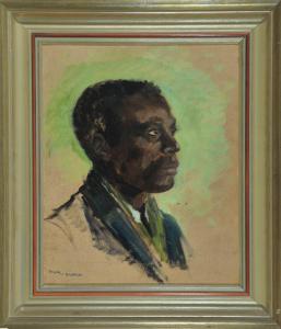 del PILAR VON BAYERN Maria 1891-1987,Portrait eines Afrikaners,Allgauer DE 2021-05-06