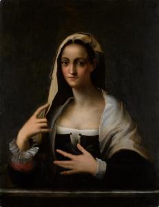 DEL PIOMBO Sebastiano 1485-1547,Portrait of a woman holding a crown of laurels,Sotheby's 2023-01-26
