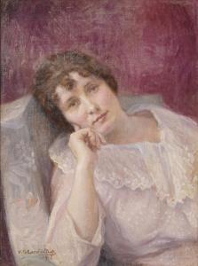 DEL PONT V M Marco 1847-1922,A portrait, thought to be Carla Segonza Picasso Y ,Bonhams 2013-11-17