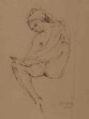 DEL ROCCI FRANCESCO,Female Nude.,1966,Swann Galleries US 2009-06-18