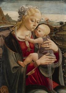 del SELLAIO Jacopo 1441-1493,The Virgin and Child before a landscape,Sotheby's GB 2021-12-08