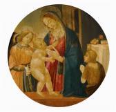 del SELLAIO Jacopo,Tondo with Mary and the infant Jesus and John the ,Galerie Koller 2008-09-15