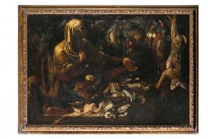 del TINTORE Simone 1630-1708,Natura morta con cacciagione e figure,Wannenes Art Auctions 2022-11-29