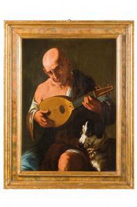 del TINTORE Simone 1630-1708,Suonatore di liuto con cane,1984,Wannenes Art Auctions IT 2022-11-29