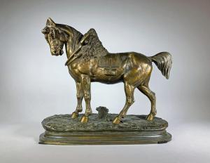 DELABRIERRE Edouard Paul,Le cheval de trait,Saint Germain en Laye encheres-F. Laurent 2024-02-24