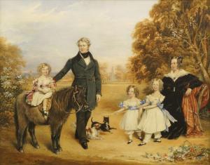 DELACOUR Benjamin 1818-1845,The Robinson Family,1843,Rosebery's GB 2016-12-06