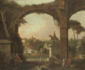 DELACOUR William,An architectural capriccio with Roman ruins and fi,1756,Christie's 2006-11-22