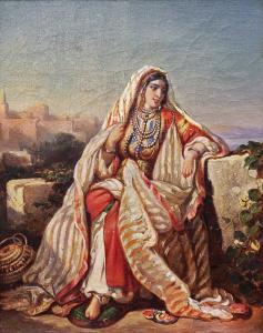 DELACROIX Auguste 1809-1868,Jewish woman in traditional clothing,1834,Matsa IL 2023-11-15