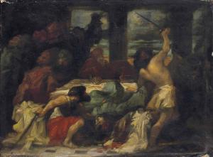 DELACROIX Eugene 1798-1863,Le meurtre d'Agamemnon,Christie's GB 2013-04-15