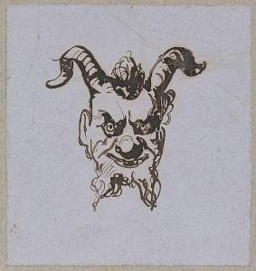 DELACROIX Eugene 1798-1863,Tête de satyre,Artcurial | Briest - Poulain - F. Tajan FR 2015-03-27