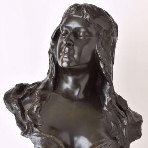 DELAGRANGE Léon Noël 1872-1910,Bust of a gipsy woman,Amberes BE 2022-10-03