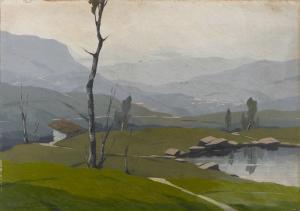 DELAI Luigi 1891-1960,Paesaggio montano,Capitolium Art Casa d'Aste IT 2023-07-11