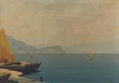 DELAI Luigi,Veduta del lago di Garda, Desenzano,19th century,Capitolium Art Casa d'Aste 2020-12-15