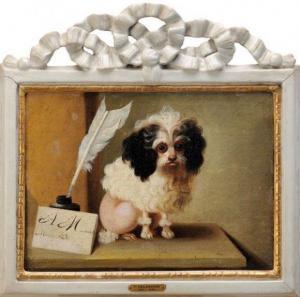 DELAMARRE 1811-1868,Portrait de petit chien,Aguttes FR 2010-10-21
