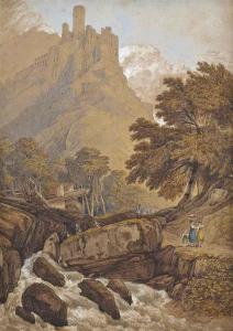 DELAMOTTE William Alfred,Italianate landscape with a river in spate before ,Christie's 2014-12-10