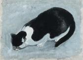 DELANEY Beauford 1901-1979,Cat Study,Barridoff Auctions US 2020-02-22
