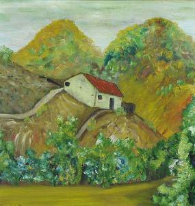 DELANEY Silvan,COTTAGE IN THE HILLS, PORTUGAL,Ross's Auctioneers and values IE 2017-02-01