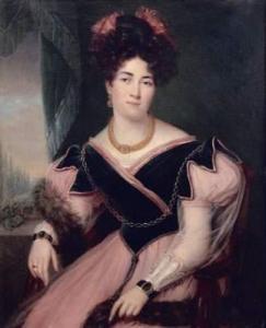 DELANGHE Jean Jacques 1800-1865,Portrait de jeune femme,1828,Beaussant-Lefèvre FR 2007-03-14