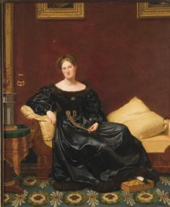 DELANOË FRÉDÉRIC 1800-1870,Femme dans un intérieur,Christie's GB 2008-07-09
