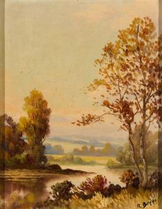 DELANO BRIGGS RICHARD 1914-1979,Landscape with River,Barridoff Auctions US 2023-11-18