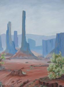DELANO Gerard Curtis 1890-1972,Desert Towers,Scottsdale Art Auction US 2023-08-26