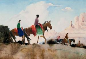 DELANO Gerard Curtis 1890-1972,Southwest Riders,Scottsdale Art Auction US 2023-04-14