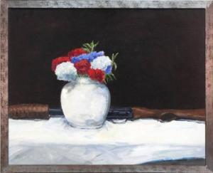 DELAPP Terry 1934-2020,UNTITLED (Flowers in White Pot),1989,Clark Cierlak Fine Arts US 2022-02-19