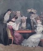 DELARUE Fortuné Ferdinand 1794,Les joueurs de cartes,Millon & Associés FR 2018-03-23