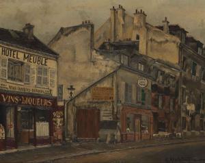 DELATOUSCHE Germain 1898-1966,Rue de La Glaciere,1938,William Doyle US 2023-04-05