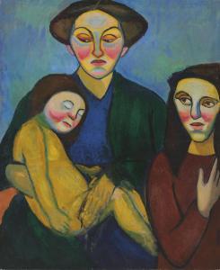DELAUNAY TERK Sonia 1885-1979,Deux femmes et un enfant,1907,Christie's GB 2019-06-18