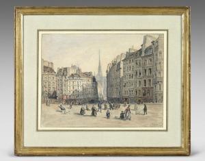 DELAUNE 1900-1900,Place Maubert à Paris,19th century,Beaussant-Lefèvre FR 2022-10-14
