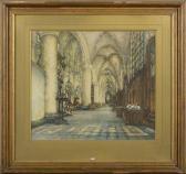 DELAUNOIS Alfred Napoléon,La petite messe à l\’église Notre-Dame de Louvain,VanDerKindere 2021-12-07