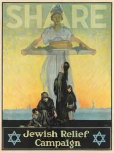 DELAUNOIS Alfred 1895-1936,SHARE / JEWISH RELIEF CAMPAIGN,1915,Swann Galleries US 2016-02-11
