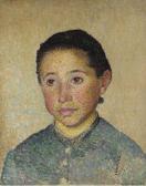 DELAVALLEE Henri 1862-1943,Portrait de jeune fille,1888,Christie's GB 2003-02-04