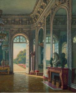 Delbeke Léopold Jan Ange 1866-1932,Le grand Trianon à Versailles,Aguttes FR 2018-06-21