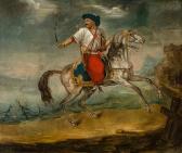 DELBEKE L 1800-1800,Guerrier oriental à cheval,1838,De Vuyst BE 2014-03-01