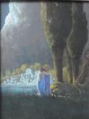 DELBOSCO ROLAND 1926,A Greek scene depicting two robed figures watching,Cuttlestones GB 2018-03-08