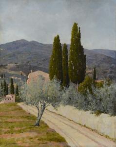 DELCROIX Giacomo 1894-1972,Paesaggio fiorentino,Galleria Pananti Casa d'Aste IT 2023-05-16