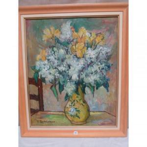 DELDICQUE Yvonne 1895-1979,Bouquet de fleurs,Herbette FR 2018-02-10
