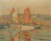 DELDICQUE Yvonne 1895-1979,Thoniers à Concarneau,Auxerre Enchères FR 2022-06-05