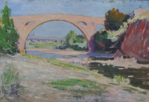 DELFAU Louis 1871-1937,Le pont de Ceret,Lombrail - Teucquam FR 2018-11-21