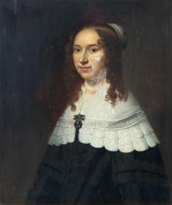 DELFF Jacob Willemsz. II 1619-1661,A portrait of a young girl with pearl necklace a,1647,Venduehuis 2018-05-30