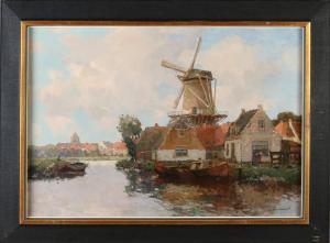 DELFGAUW G.J. 1882-1947,Windmill near 's Gravenzande,Twents Veilinghuis NL 2021-07-08