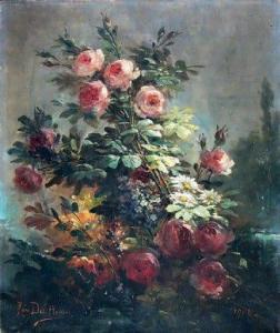 DELHOMME Remi,Bouquet de fleurs,1902,Saint Germain en Laye encheres-F. Laurent FR 2014-09-28